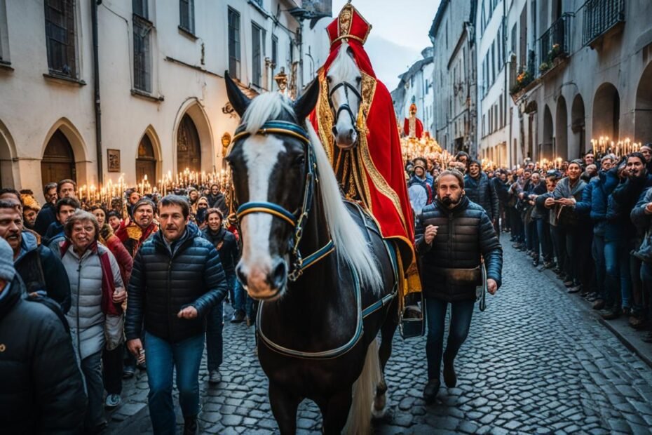 Religious Procession Reenactments with Equestrian Elements